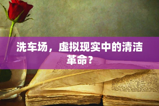 洗车场，虚拟现实中的清洁革命？