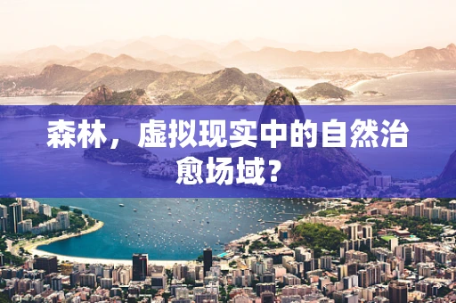 森林，虚拟现实中的自然治愈场域？