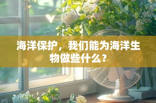 海洋保护，我们能为海洋生物做些什么？