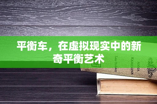 平衡车，在虚拟现实中的新奇平衡艺术