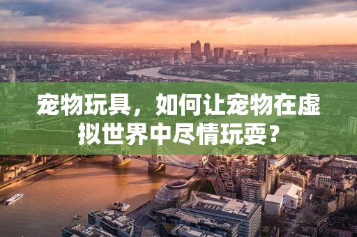 宠物玩具，如何让宠物在虚拟世界中尽情玩耍？