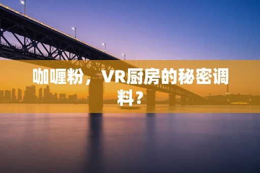 咖喱粉，VR厨房的秘密调料？