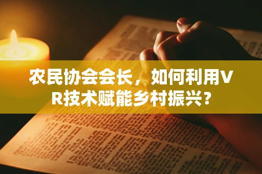 农民协会会长，如何利用VR技术赋能乡村振兴？