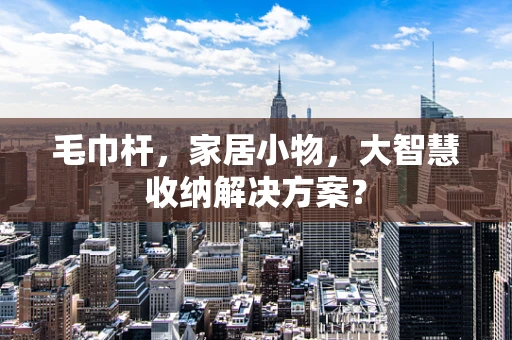 毛巾杆，家居小物，大智慧收纳解决方案？