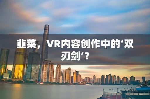韭菜，VR内容创作中的‘双刃剑’？