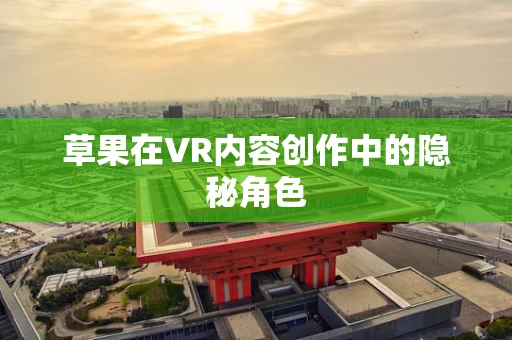 草果在VR内容创作中的隐秘角色