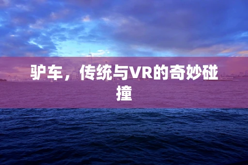 驴车，传统与VR的奇妙碰撞