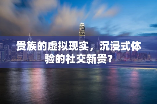 贵族的虚拟现实，沉浸式体验的社交新贵？