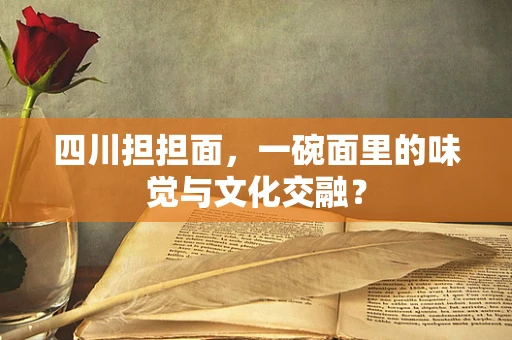 四川担担面，一碗面里的味觉与文化交融？