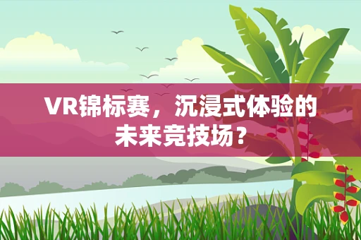 VR锦标赛，沉浸式体验的未来竞技场？