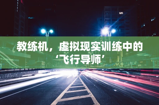 教练机，虚拟现实训练中的‘飞行导师’