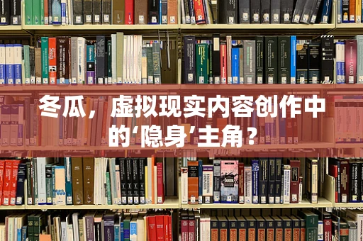 冬瓜，虚拟现实内容创作中的‘隐身’主角？