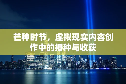 芒种时节，虚拟现实内容创作中的播种与收获