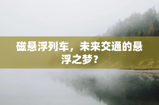 磁悬浮列车，未来交通的悬浮之梦？