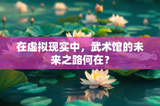 在虚拟现实中，武术馆的未来之路何在？
