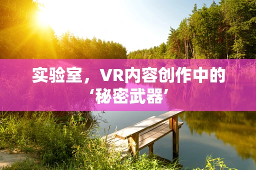实验室，VR内容创作中的‘秘密武器’