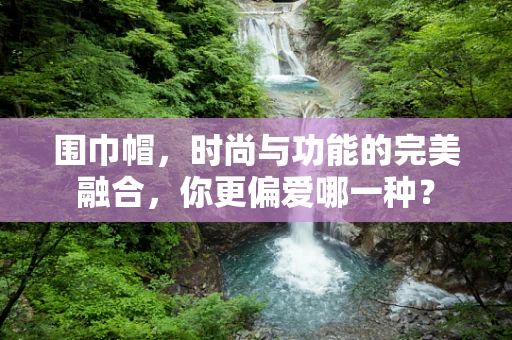 围巾帽，时尚与功能的完美融合，你更偏爱哪一种？