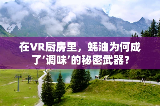 在VR厨房里，蚝油为何成了‘调味’的秘密武器？