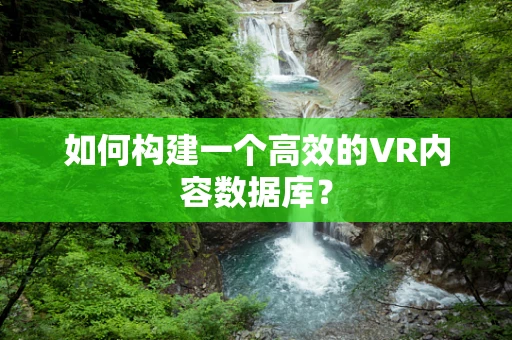 如何构建一个高效的VR内容数据库？