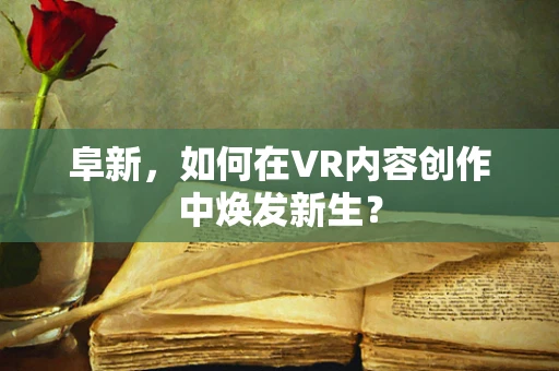 阜新，如何在VR内容创作中焕发新生？