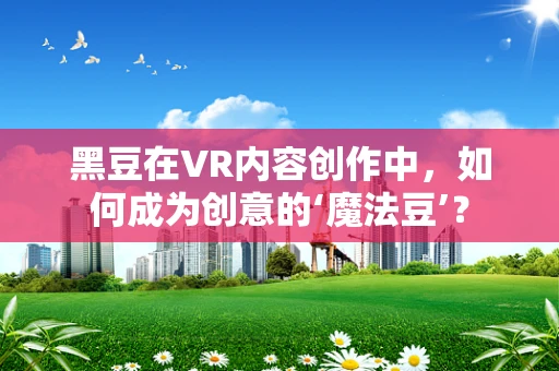 黑豆在VR内容创作中，如何成为创意的‘魔法豆’？