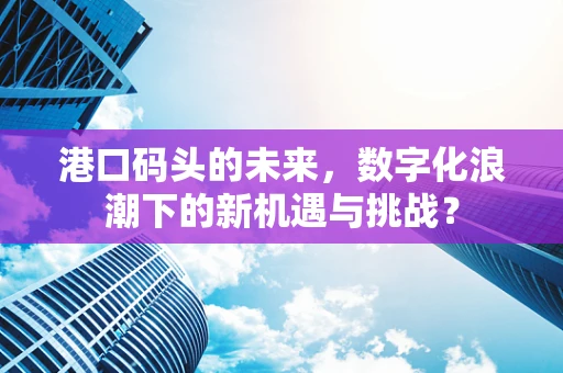 港口码头的未来，数字化浪潮下的新机遇与挑战？