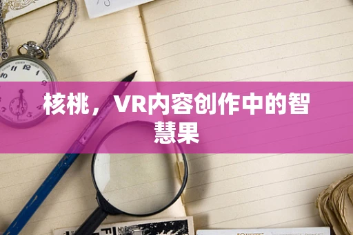 核桃，VR内容创作中的智慧果