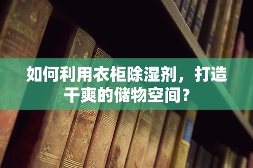 如何利用衣柜除湿剂，打造干爽的储物空间？