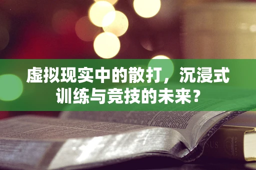 虚拟现实中的散打，沉浸式训练与竞技的未来？