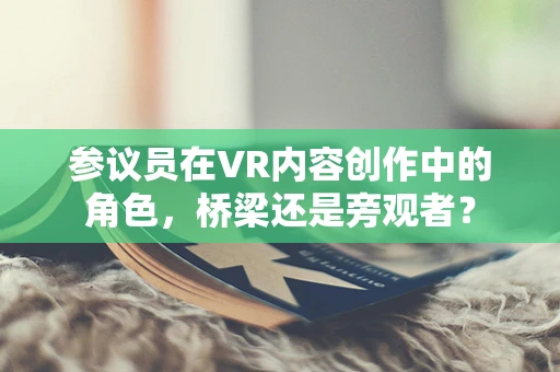 参议员在VR内容创作中的角色，桥梁还是旁观者？