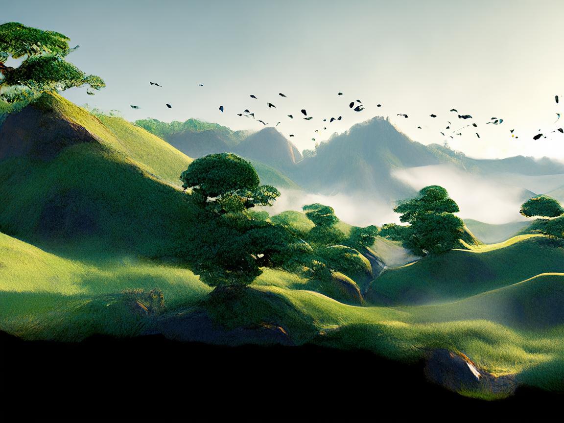 鹤山，虚拟现实中的仙鹤之境，如何构建？